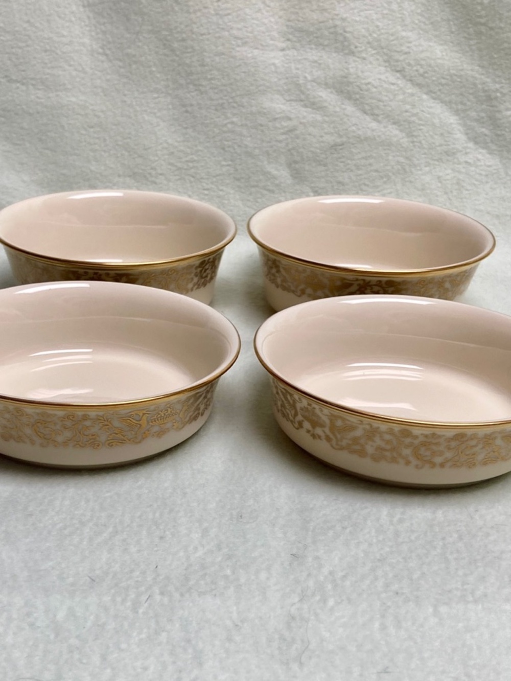 Vintage, Lenox Tuscany Soup-Salad-Pasta-Dessert Individual-4pc Bowls 2in x 5in